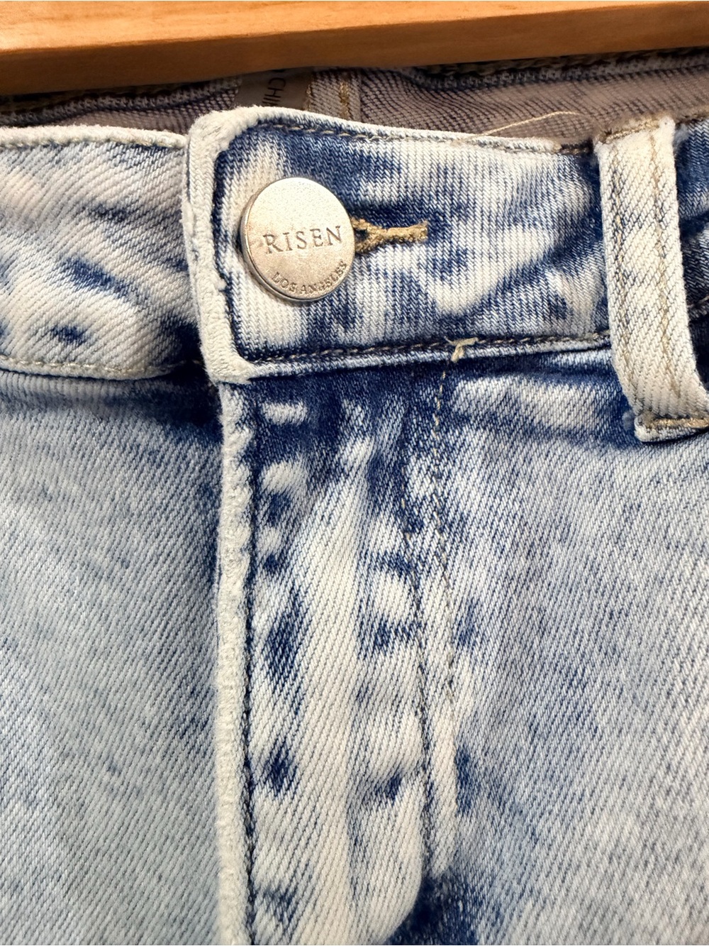 Risen Light Wash Ripped Ankle Jeans - Women's Cropped - Picture 3 of 7